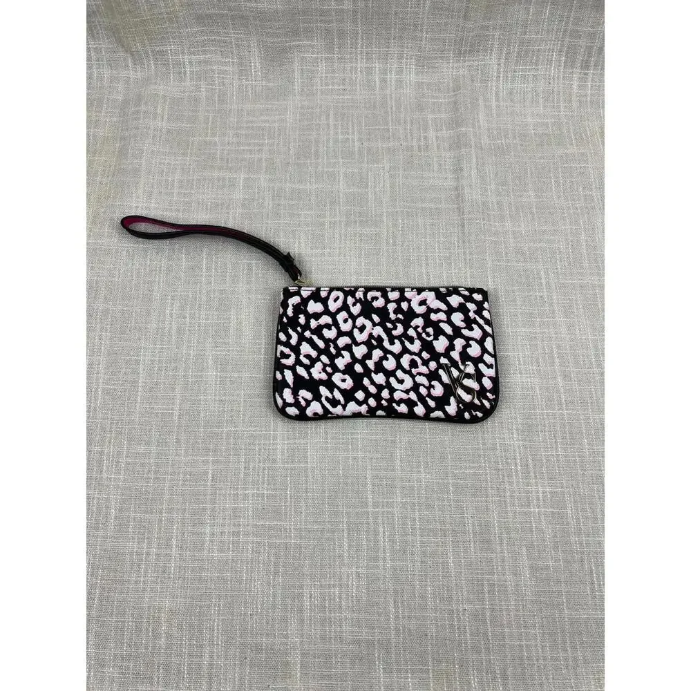 Victoria's Secret Women's Leopard Print Wristlet‎ Clutch Bag